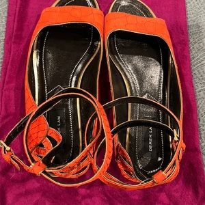 DEREK LAM leather sandals made in Italy sz 9, NEW